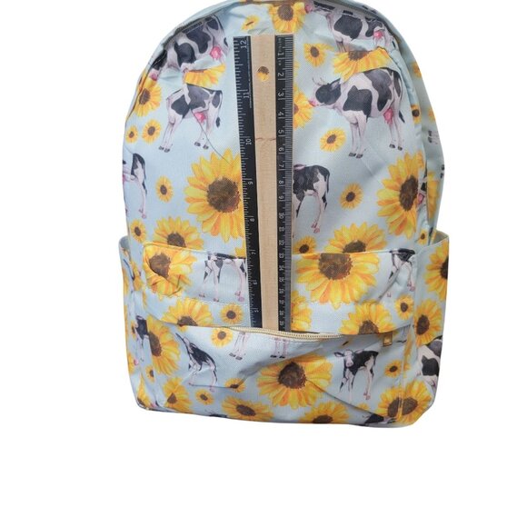 Cows and Sunflowers Yellow‎ Flower Girls Backpack - Picture 13 of 15